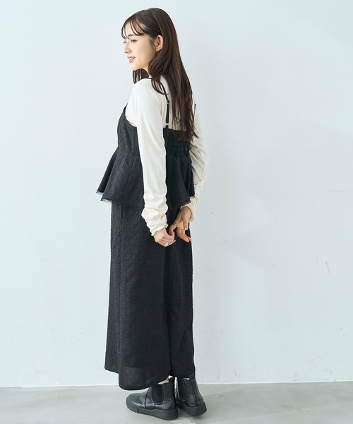 mil(ミル)の「袖口シャーリング デザイントップス【586103】(Tシャツ/カットソー・レディース・ライトグレー/ピンク/オフホワイト/ブラック・XS/S)」の12枚目の写真