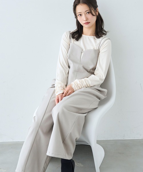 mil(ミル)の「袖口シャーリング デザイントップス【586103】(Tシャツ/カットソー・レディース・ライトグレー/ピンク/オフホワイト/ブラック・XS/S)」の20枚目の写真