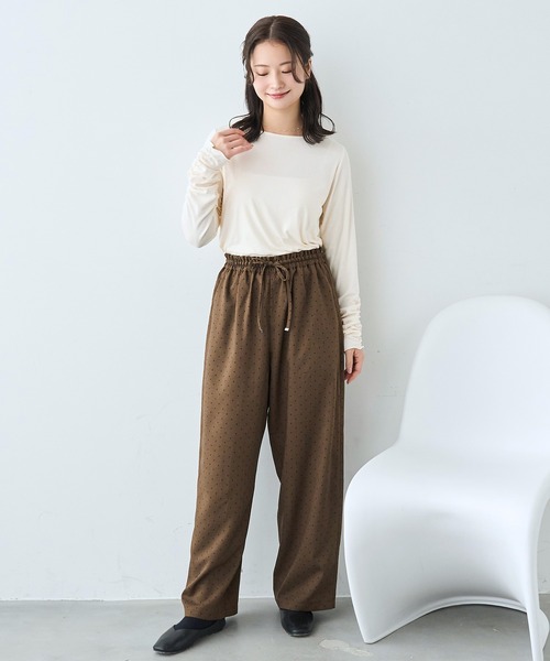 mil(ミル)の「袖口シャーリング デザイントップス【586103】(Tシャツ/カットソー・レディース・ライトグレー/ピンク/オフホワイト/ブラック・XS/S)」の18枚目の写真