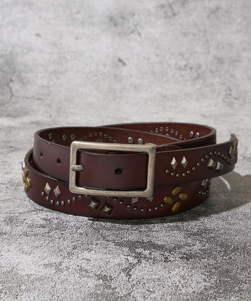 セール】25mm スタッズレザーベルト（ベルト）｜ADPOSION（アド