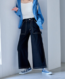 FREAK'S STORE | ペインター ワイドパンツ/コットンワイドパンツ/ワイドデニム(チノパンツ)