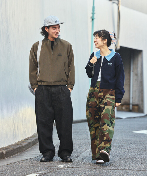 FREAK'S STORE(フリークスストア)の「ペインター ワイドパンツ/コットンワイドパンツ/ワイドデニム(チノパンツ・レディース・ブラック/オリーブ/その他/レオパード/ネイビー/カモフラージュ・SMALL/MEDIUM)」の7枚目の写真