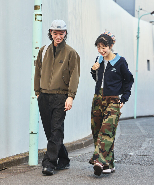 FREAK'S STORE(フリークスストア)の「ペインター ワイドパンツ/コットンワイドパンツ/ワイドデニム(チノパンツ・レディース・ブラック/オリーブ/その他/レオパード/ネイビー/カモフラージュ・SMALL/MEDIUM)」の9枚目の写真