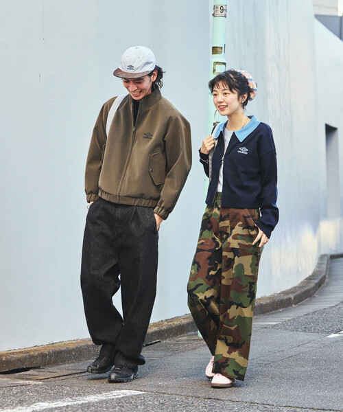 FREAK'S STORE(フリークスストア)の「ペインター ワイドパンツ/コットンワイドパンツ/ワイドデニム(チノパンツ・レディース・ブラック/オリーブ/その他/レオパード/ネイビー/カモフラージュ・SMALL/MEDIUM)」の10枚目の写真