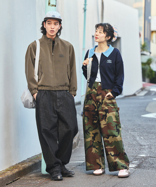 FREAK'S STORE(フリークスストア)の「ペインター ワイドパンツ/コットンワイドパンツ/ワイドデニム(チノパンツ・レディース・ブラック/オリーブ/その他/レオパード/ネイビー/カモフラージュ・SMALL/MEDIUM)」の11枚目の写真
