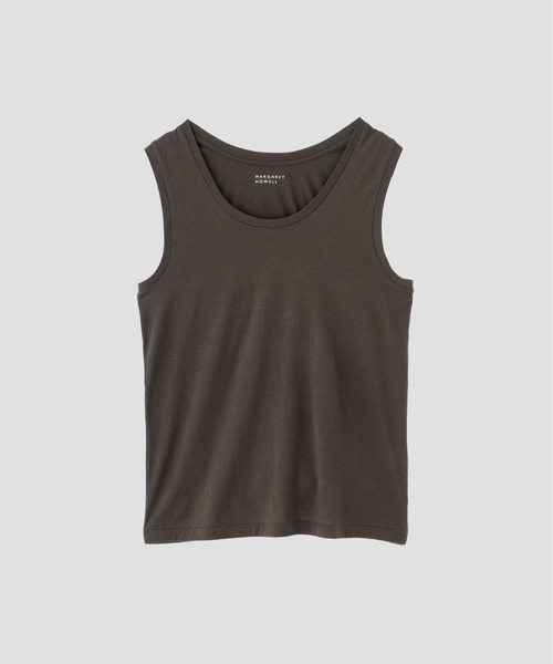 MARGARET HOWELL(マーガレットハウエル)の「SUPERFINE COTTON JERSEY(Tシャツ/カットソー・レディース・オリーブドラブ・FREE)」の6枚目の写真