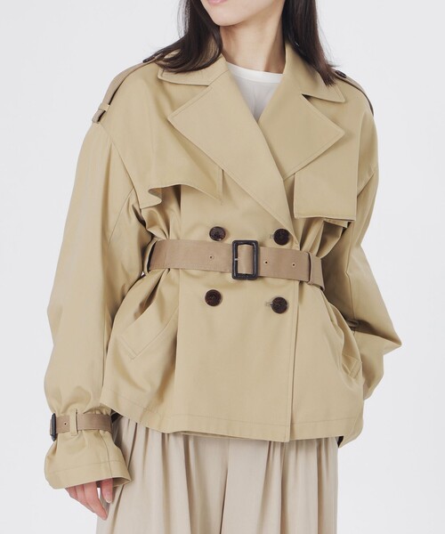 LOVELESS（ラブレス）の「ブロッキングショートトレンチ（トレンチコート・レディース・ベージュ系その他4・36/34）」の10枚目の写真
