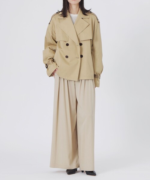 LOVELESS（ラブレス）の「ブロッキングショートトレンチ（トレンチコート・レディース・ベージュ系その他4・36/34）」の12枚目の写真