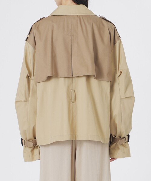 LOVELESS（ラブレス）の「ブロッキングショートトレンチ（トレンチコート・レディース・ベージュ系その他4・36/34）」の17枚目の写真