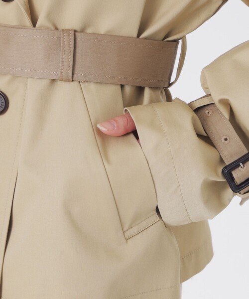 LOVELESS（ラブレス）の「ブロッキングショートトレンチ（トレンチコート・レディース・ベージュ系その他4・36/34）」の18枚目の写真