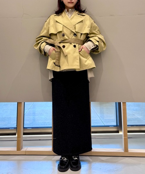 LOVELESS（ラブレス）の「ブロッキングショートトレンチ（トレンチコート・レディース・ベージュ系その他4・36/34）」の7枚目の写真