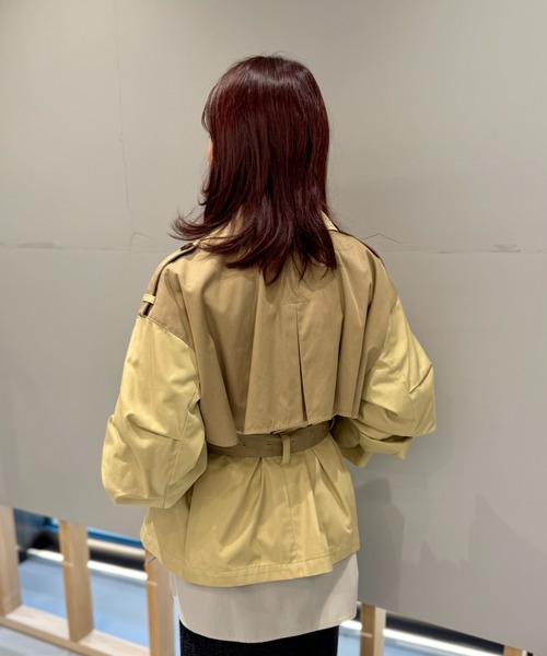LOVELESS（ラブレス）の「ブロッキングショートトレンチ（トレンチコート・レディース・ベージュ系その他4・36/34）」の6枚目の写真