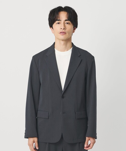BEAUTY&YOUTH UNITED ARROWS（ビューティーアンドユースユナイテッドアローズ）の「トリクシオン/TRIXION シャンブレー コンフォート ジャケット セットアップ対応 ウォッシャブル（テーラードジャケット・メンズ・ネイビー/ベージュ/ダークグレー・L/XL/S/M）」の10枚目の写真