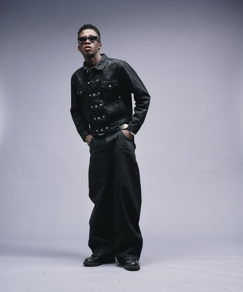 ANDER HUNK（アンダーハンク）の「14oz Wax Coated Denim Jacket / 14オンスワックスコーティングデニムジャケット（デニムジャケット・メンズ・インディゴブルー/ブラック・SMALL/MEDIUM/LARGE）」の14枚目の写真