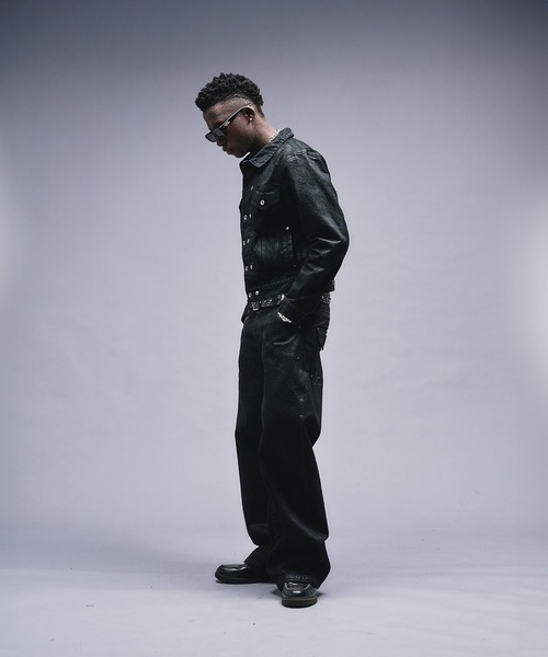 ANDER HUNK（アンダーハンク）の「14oz Wax Coated Denim Jacket / 14オンスワックスコーティングデニムジャケット（デニムジャケット・メンズ・インディゴブルー/ブラック・SMALL/MEDIUM/LARGE）」の17枚目の写真