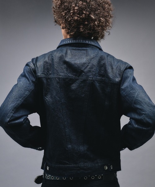 14oz Wax Coated Denim Jacket / 14オンスワックスコーティングデニム