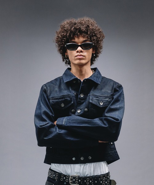14oz Wax Coated Denim Jacket / 14オンスワックスコーティングデニム