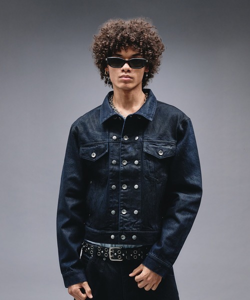 14oz Wax Coated Denim Jacket / 14オンスワックスコーティングデニム