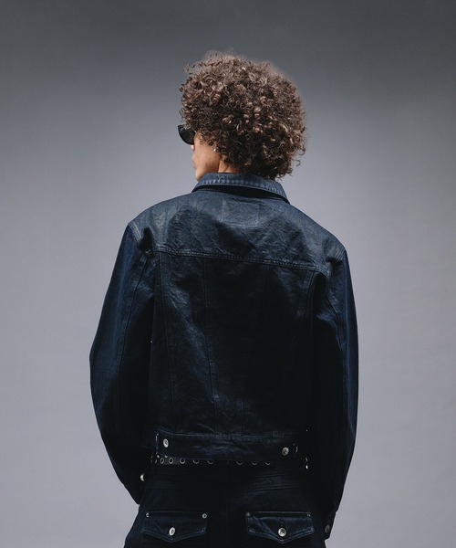 14oz Wax Coated Denim Jacket / 14オンスワックスコーティングデニム