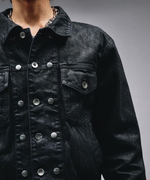 14oz Wax Coated Denim Jacket / 14オンスワックスコーティングデニム