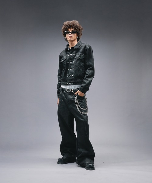 14oz Wax Coated Denim Jacket / 14オンスワックスコーティングデニム