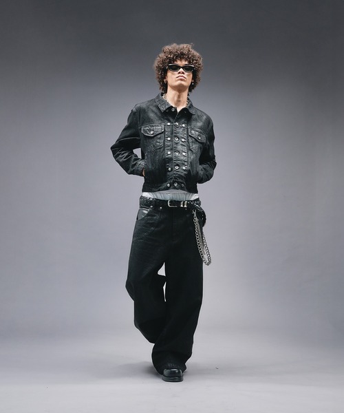 14oz Wax Coated Denim Jacket / 14オンスワックスコーティングデニム