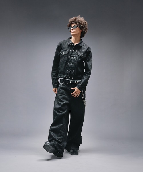14oz Wax Coated Denim Jacket / 14オンスワックスコーティングデニム
