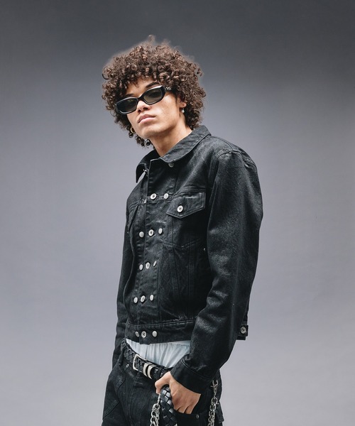 14oz Wax Coated Denim Jacket / 14オンスワックスコーティングデニム