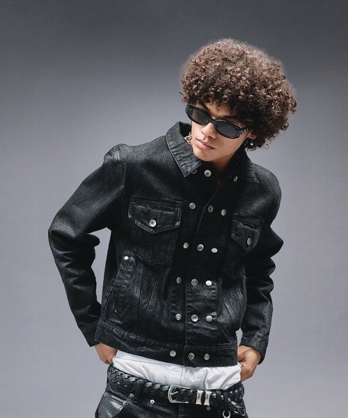 14oz Wax Coated Denim Jacket / 14オンスワックスコーティングデニム