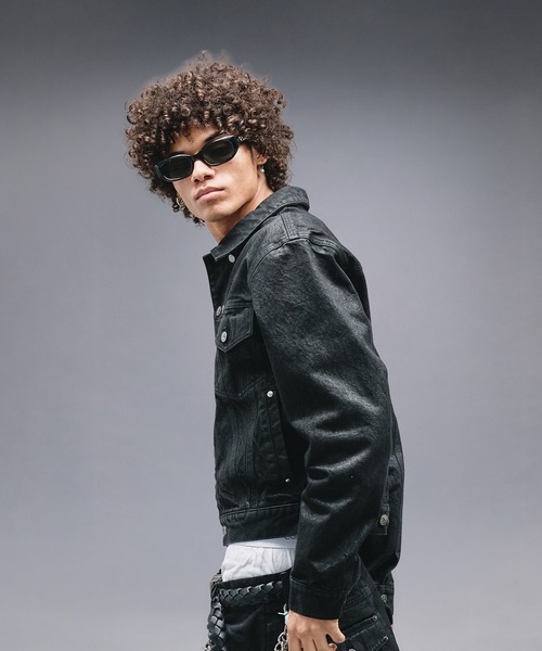14oz Wax Coated Denim Jacket / 14オンスワックスコーティングデニム