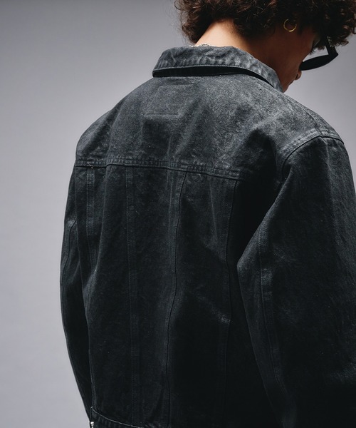 14oz Wax Coated Denim Jacket / 14オンスワックスコーティングデニム