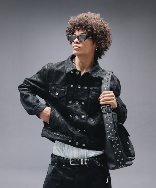ANDER HUNK（アンダーハンク）の「14oz Wax Coated Denim Jacket / 14オンスワックスコーティングデニムジャケット（デニムジャケット・メンズ・インディゴブルー/ブラック・SMALL/MEDIUM/LARGE）」の19枚目の写真