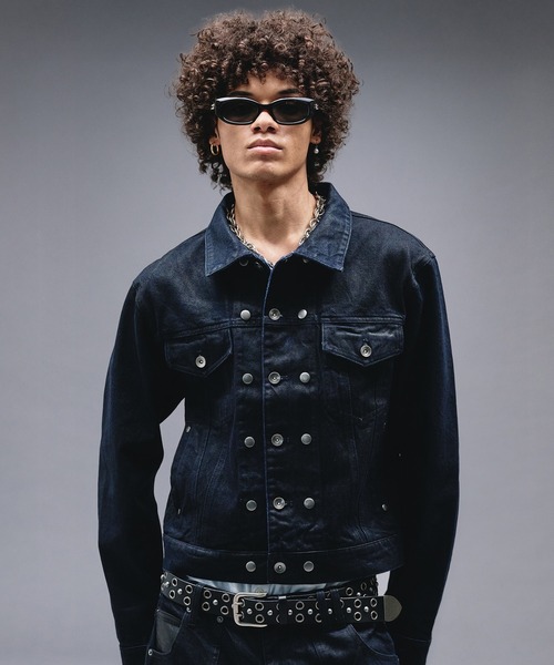 14oz Wax Coated Denim Jacket / 14オンスワックスコーティングデニム
