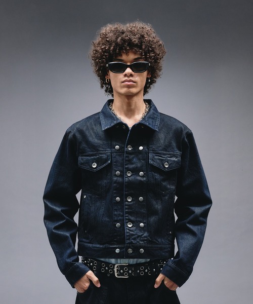 14oz Wax Coated Denim Jacket / 14オンスワックスコーティングデニム