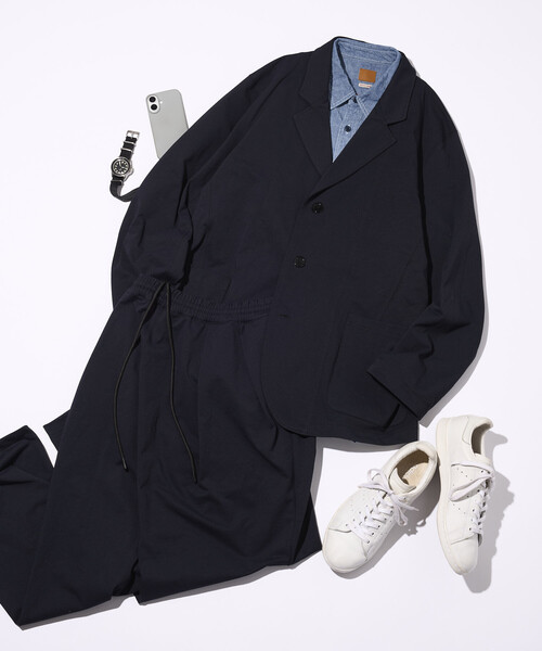 AIRDRY HIGH TECH YARN エアドライ テーラードジャケット セットアップ