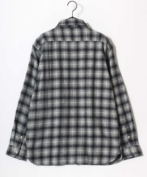 Levi's（リーバイス）の「Levi's/リーバイス JACKSON WORKER OMBRE CHECK SHIRT/オーバーサイズ オンブレチェックシャツ/フランネルシャツ/レギュラーカラーシャツ/レディース メンズ（シャツ/ブラウス・メンズ・ブラック/ブルー・M/XL）」の6枚目の写真