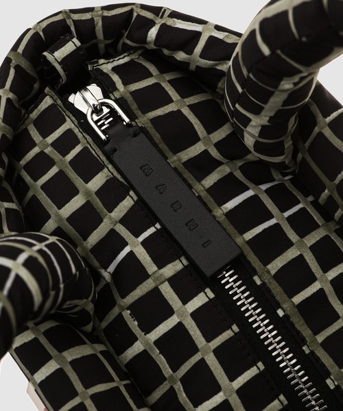 MARNI(マルニ)の「CHECKED PUFF / トートバッグミニ(トートバッグ・メンズ・ブラック系その他・ONE SIZE)」の9枚目の写真