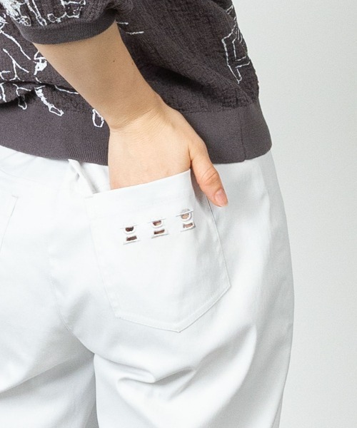 STUDIO PICONE(スタジオピッコーネ)の「UV冷感ストレートチノパンツ(その他パンツ・レディース・ライトグレー/イエロー/ベージュ・M/LL/L)」の10枚目の写真