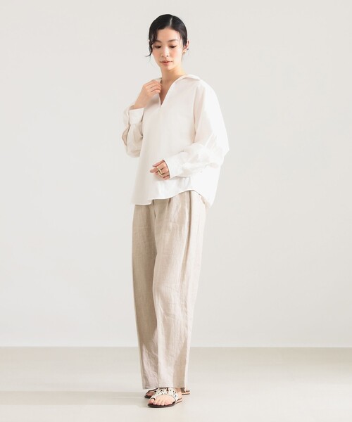 TICCA(ティッカ)の「TICCA / スキッパー シャツ(シャツ/ブラウス・レディース・ホワイト/サックスブルー・ONE SIZE)」の5枚目の写真
