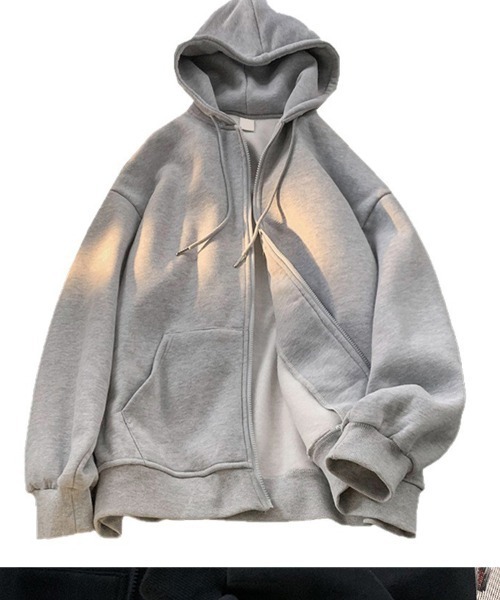 セール】Basic Oversized Zip Hoodie ベーシックオーバーサイズ ジップ