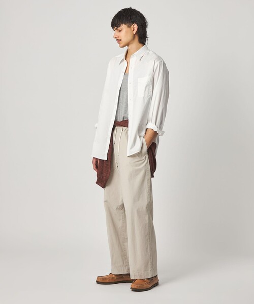 Steven Alan（スティーブンアラン）の「＜Steven Alan＞ コットン/シルク バギー イージー パンツ（その他パンツ・メンズ・ブラック/ナチュラル・S/M/L）」の18枚目の写真