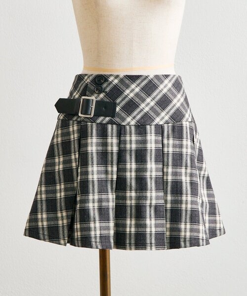 OLIVE des OLIVE（オリーブデオリーブ）の「【Belle Charme】Side Belt Pleats Skirt（スカート・レディース・グレイッシュベージュ/ブラック系その他/ベージュ系その他・FREE）」の20枚目の写真