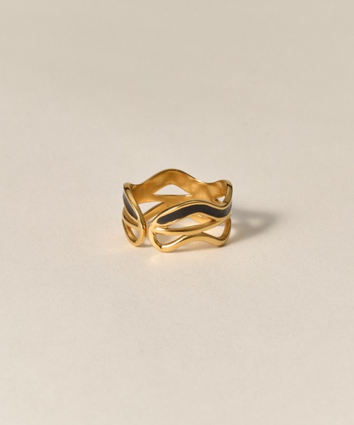 novice（ノーヴィス）の「【novice】Ripple Open Ring［Stainless］（リング・レディース・ゴールド/シルバー・FREE）」の3枚目の写真