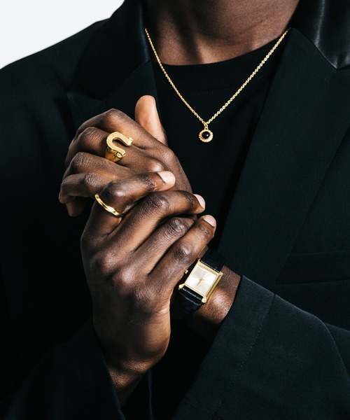 CRIMIE（クライミー）の「LETTER RIBBON HORSE SHOE RING SMALL 24KDP（リング・メンズ・ゴールド・7号/21号/19号/17号/15号/13号/11号/9号）」の8枚目の写真