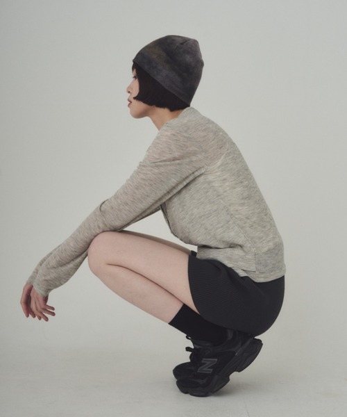 SOYEN（ソイエン）の「リブニットブルマショートパンツ/セットアップ可（その他パンツ・レディース・ベージュ/チャコール・F）」の17枚目の写真