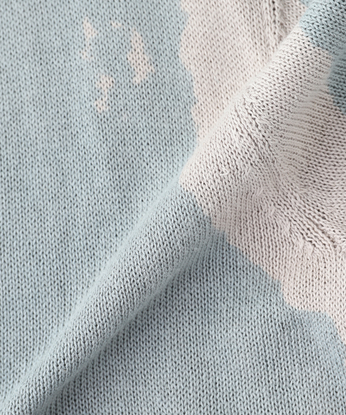 DAIRIKU(ダイリク)の「DAIRIKU / ダイリク Flower Button Printed Knit Cardi(カーディガン/ボレロ・メンズ・ブルー系その他/ブラック・MEDIUM/SMALL)」の6枚目の写真