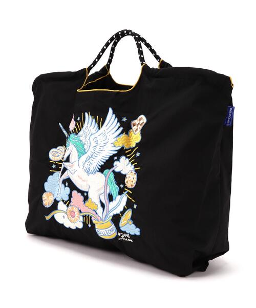 Ball&Chain（ボールアンドチェーン）の「Ball&Chain(ボールアンドチェーン)　D.UNICORN/Lサイズ（エコバッグ/サブバッグ・レディース・オレンジ/ベージュ/ブラック・F）」の5枚目の写真