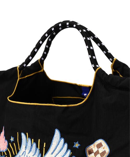 Ball&Chain（ボールアンドチェーン）の「Ball&Chain(ボールアンドチェーン)　D.UNICORN/Lサイズ（エコバッグ/サブバッグ・レディース・オレンジ/ベージュ/ブラック・F）」の6枚目の写真
