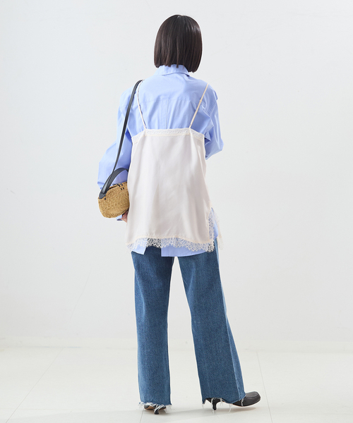 journal standard L'essage（ジャーナルスタンダードレサージュ）の「【金子綾さん着用】レースキャミソール（キャミソール・レディース・ブラウン/ホワイト/ブラック・FREE）」の15枚目の写真