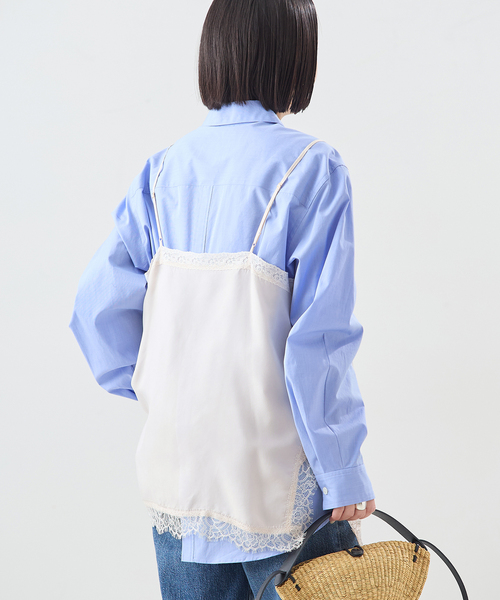 journal standard L'essage（ジャーナルスタンダードレサージュ）の「【金子綾さん着用】レースキャミソール（キャミソール・レディース・ブラウン/ホワイト/ブラック・FREE）」の19枚目の写真